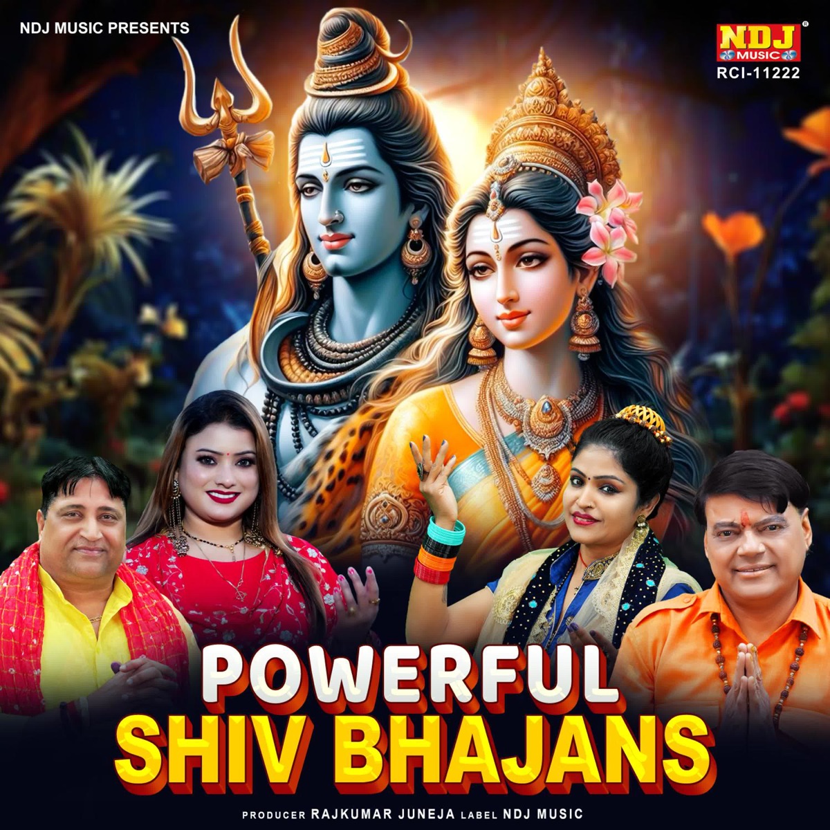 Powerfull Shiv Bhajans by Narender Kaushik, Ram Avtar Sharma, Nandini Gupta & Sunita Bagri album cover
