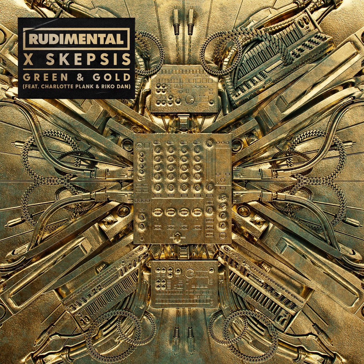 Green & Gold (feat. Charlotte Plank & Riko Dan) [Extended Mix] - Single by Rudimental & Skepsis album cover
