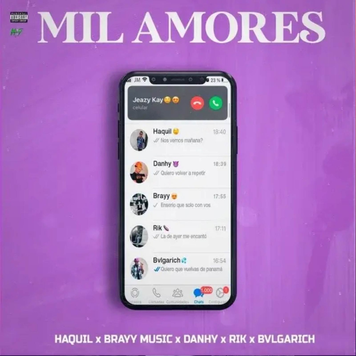 Mil Amores (feat. Bvlgarich, BRAYY MUSIC & Danhy) - Single by Haquil, Rik & Jeazy Kay album cover