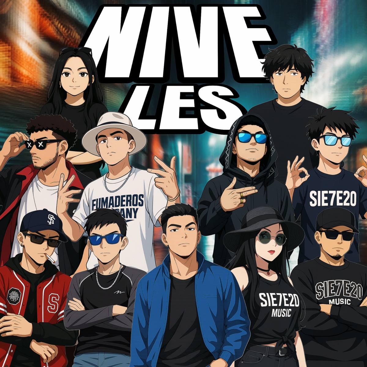 NIVELES (feat. Aury, Jaev Escobar, Layon, Uli JMZ, Sbeck santos, Ruffone, Snap Sosa, Stow Bringas, Vicktoria Blum's & Whakan) - Single by 7OWER & Zartt Element album cover