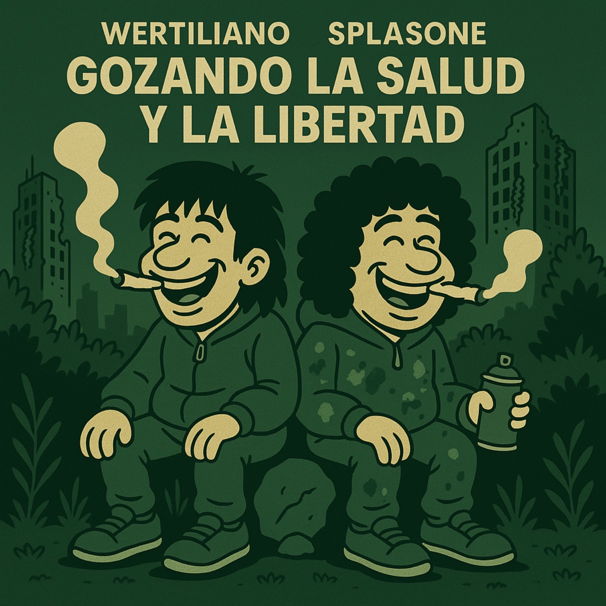 Gozando la salud y la libertad - Single by Wertiliano & SPLASONE album cover