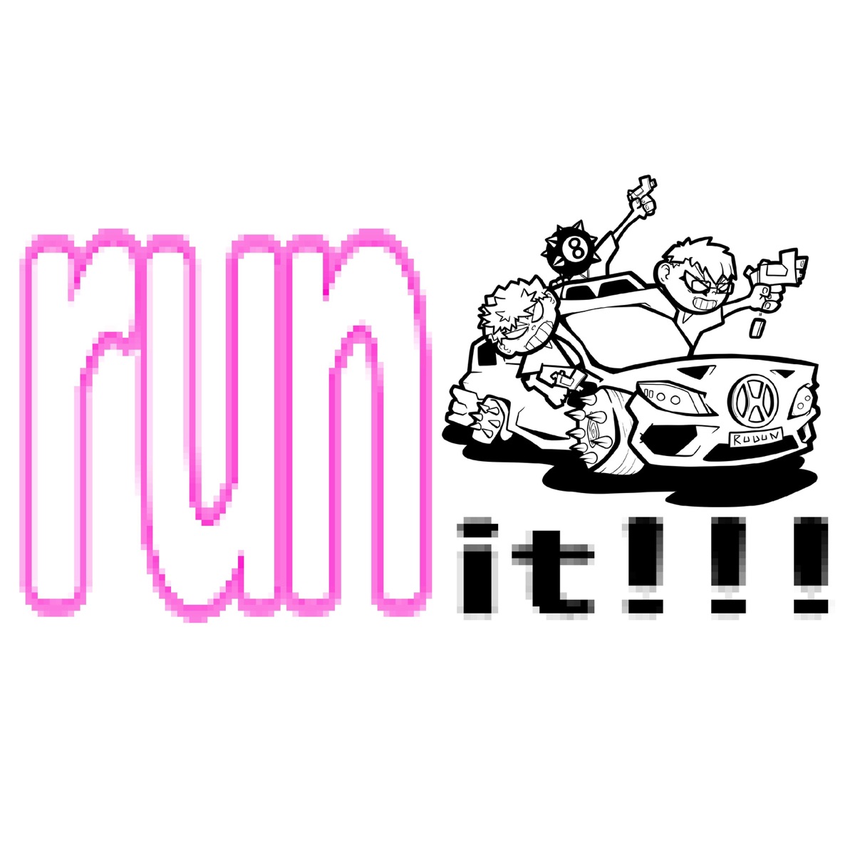 RUN IT! - Single by W4ddles, charlie! & imnotvrycreative album cover