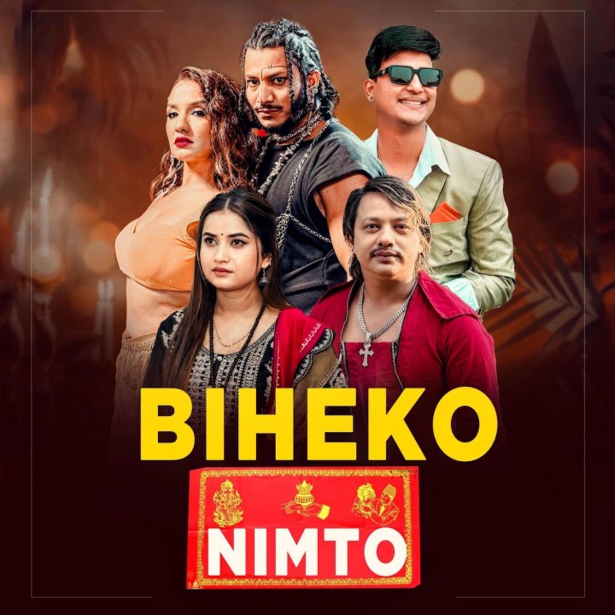 Biheko Nimto (with Bimal Chhinal) - Single by Eleena Chauhan & Suresh Anjan album cover