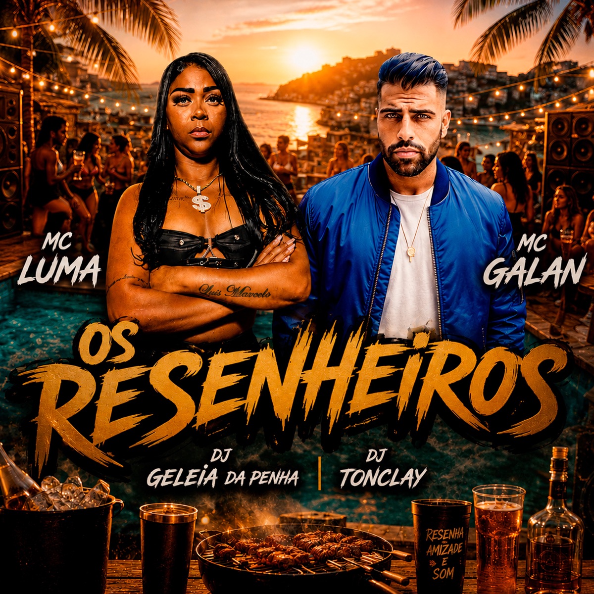 OS RESENHEIROS - Single by Mc Luma, Mc Galan, Dj Geleia da Penha & Dj Tonclay album cover