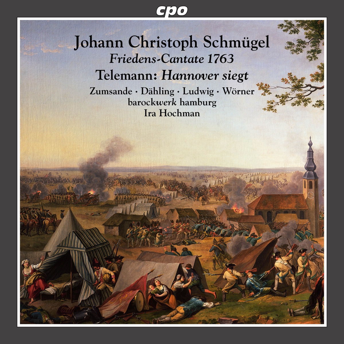 Schmügel & Telemann: War & Peace by Barockwerk Hamburg & Ira Hochman album cover