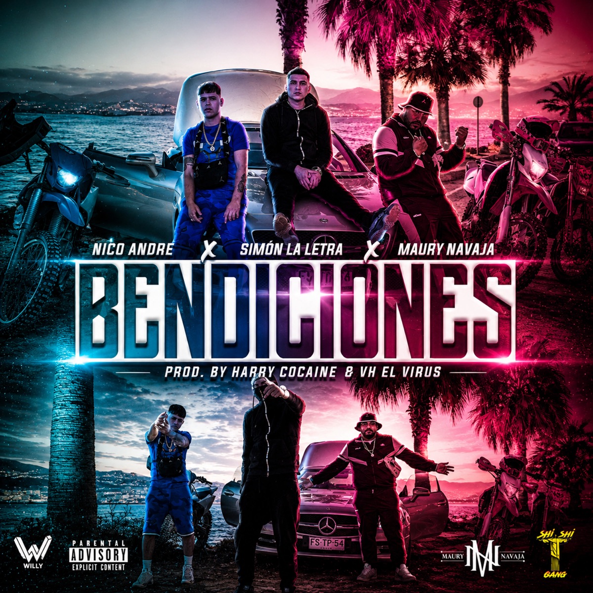 Bendiciones - Single by nico andré, Maury Navaja & Simon la Letra album cover