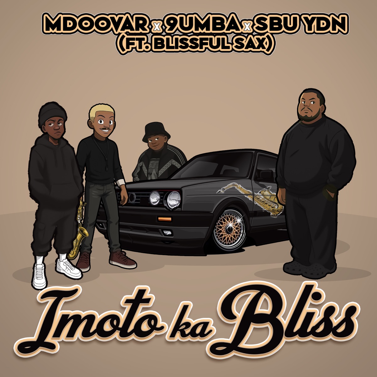 iMoto Ka Bliss (feat. Blissful Sax) - Single by Mdoovar, 9umba & Sbu Ydn album cover
