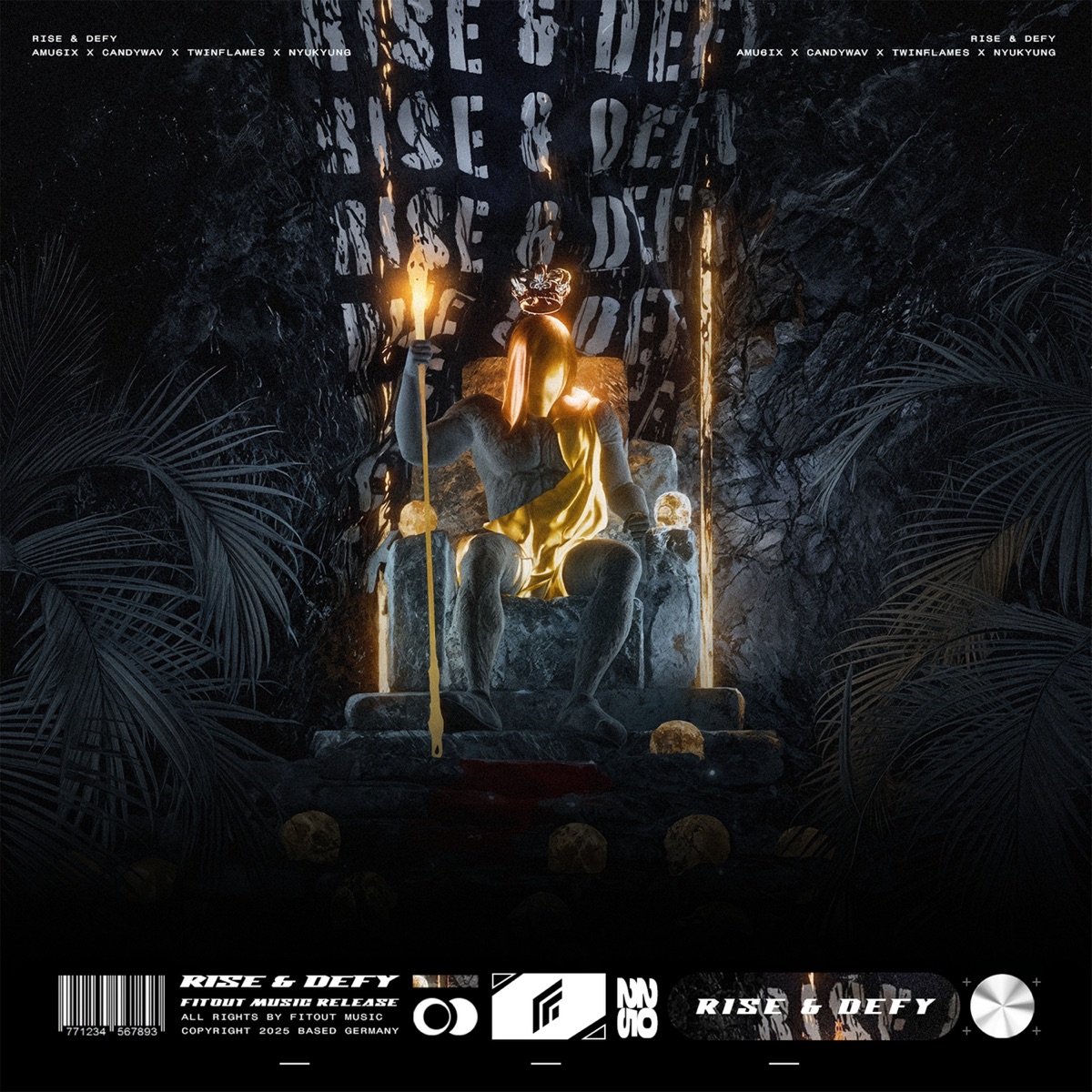 RIse & Defy (feat. Nyukyung) - Single by AMU6iX, Cxndywav & TwinFlames album cover