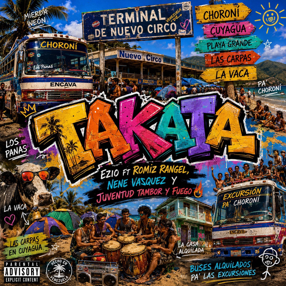 Takata (feat. Juventud Tambor y Fuego) - Single by Ezio, Romiz Rangel & Nene Vasquez album cover