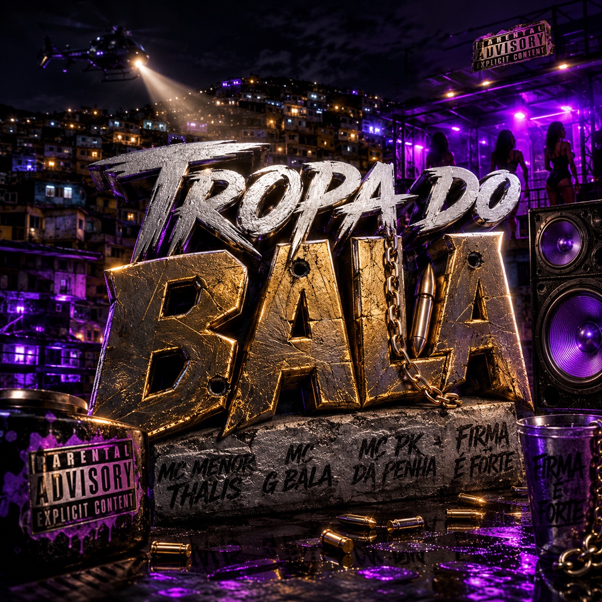 Tropa do Bala - Single by Mc Menor Thalis, Mc G Bala & Mc PK da Penha album cover