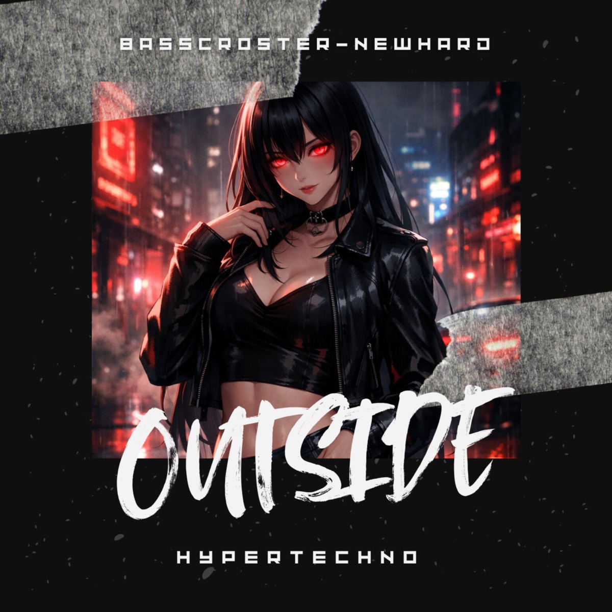 Outside - Hypertechno - Single by Basscroster & NEWHARD album cover