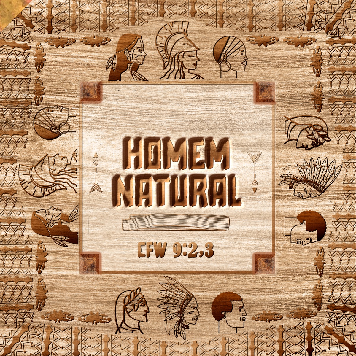 Homem Natural (Cfw 9:2,3) [feat. Gileno Santana] - Single by Confissão no Canto, Stenio Marcius & Ramon Goulart album cover