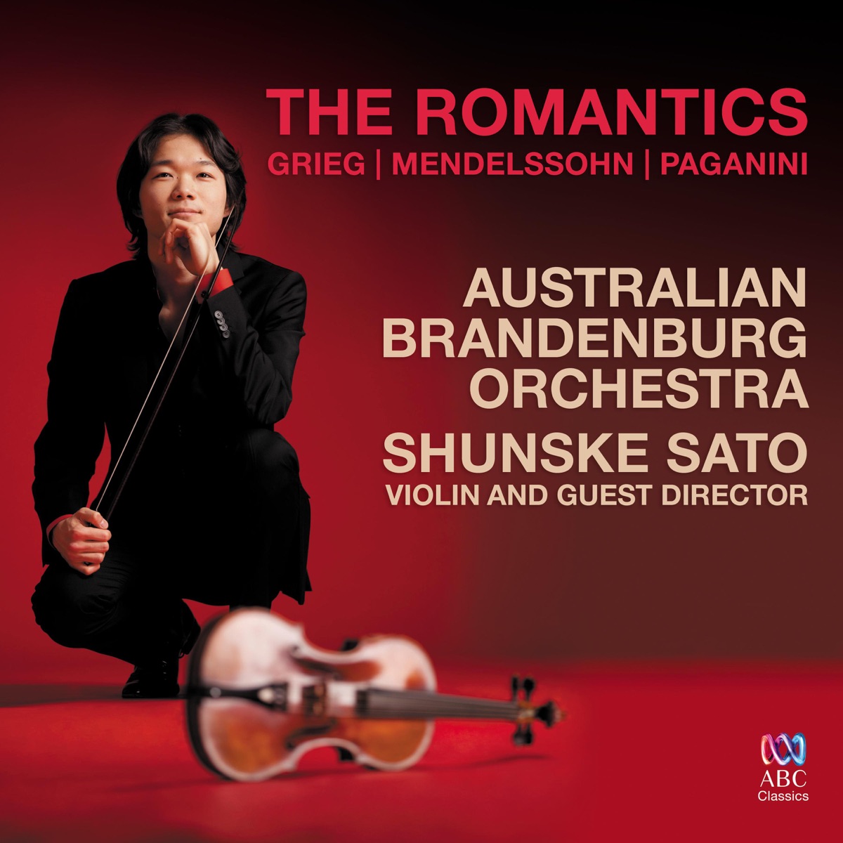 The Romantics: Grieg - Mendelssohn - Paganini by Australian Brandenburg Orchestra & Shunske Sato album cover
