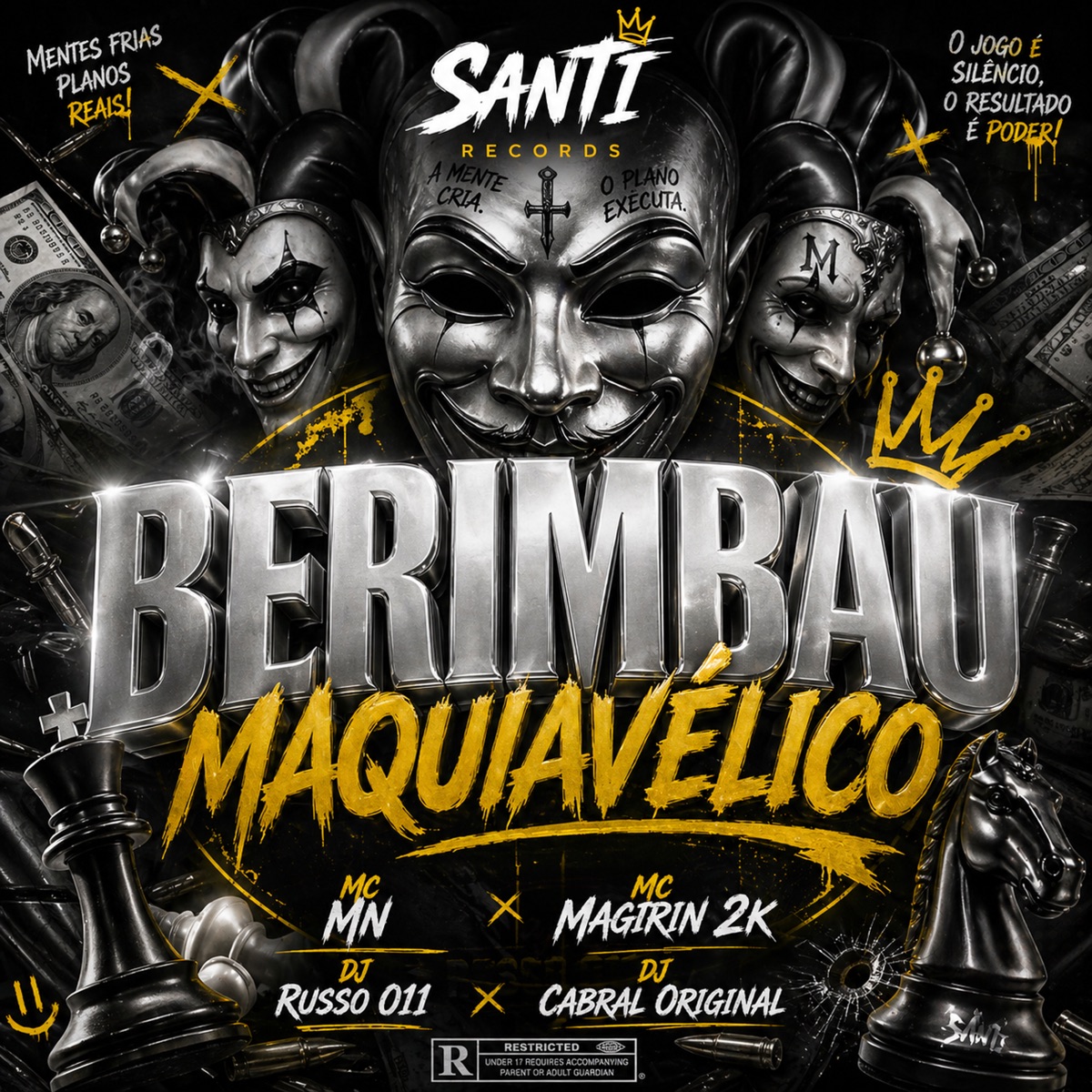 Berimbau Maquiavélico - Single by DJ RUSSO 011, MC MN, MC Magrim 2K & DJ CABRAL ORIGINAL album cover