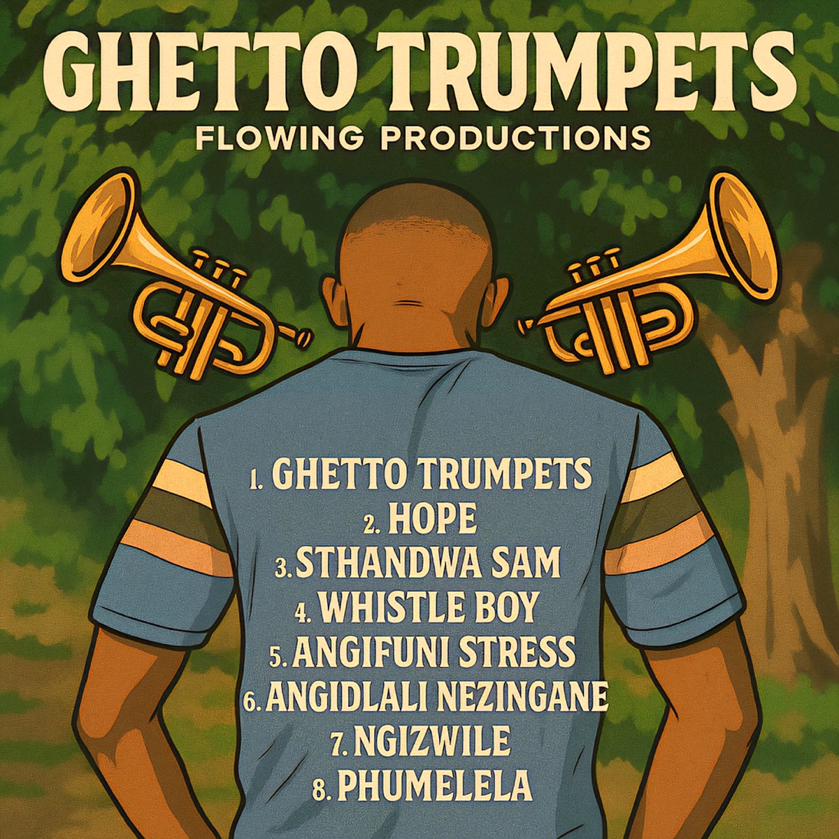 Ghetto Trumpets by Flowing Productions album cover