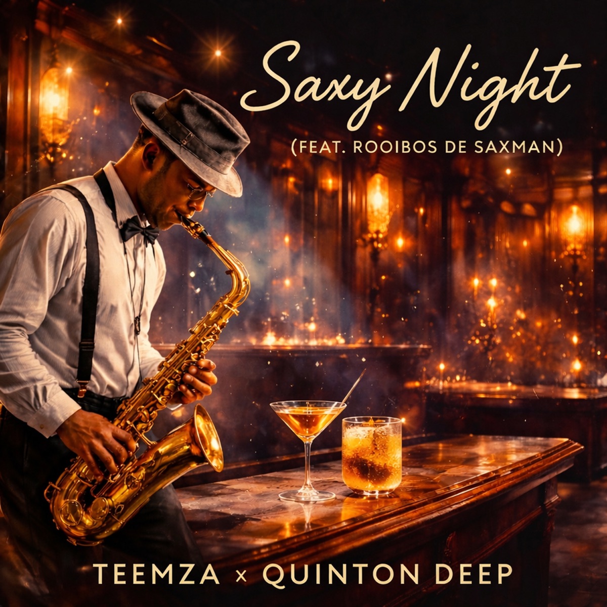 Saxy Night (feat. Rooibos De Saxman) - Single by Teemza & Quinton Deep album cover