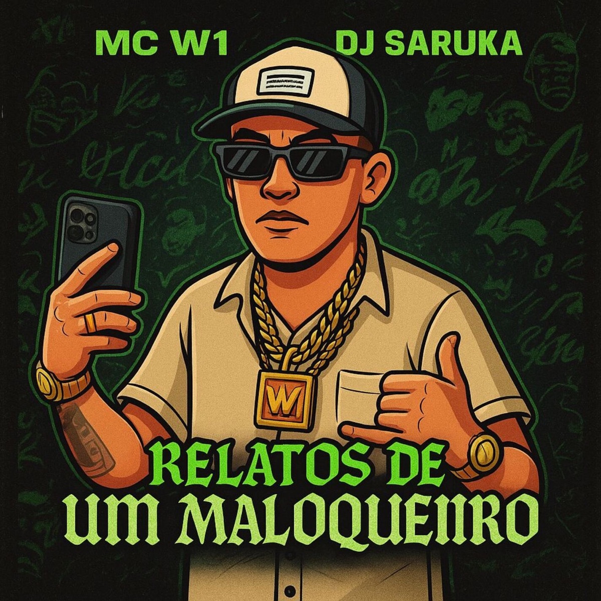 Relatos De Um Maloqueiro - Single by MC W1, DJ saruka & Rotieh Produções album cover