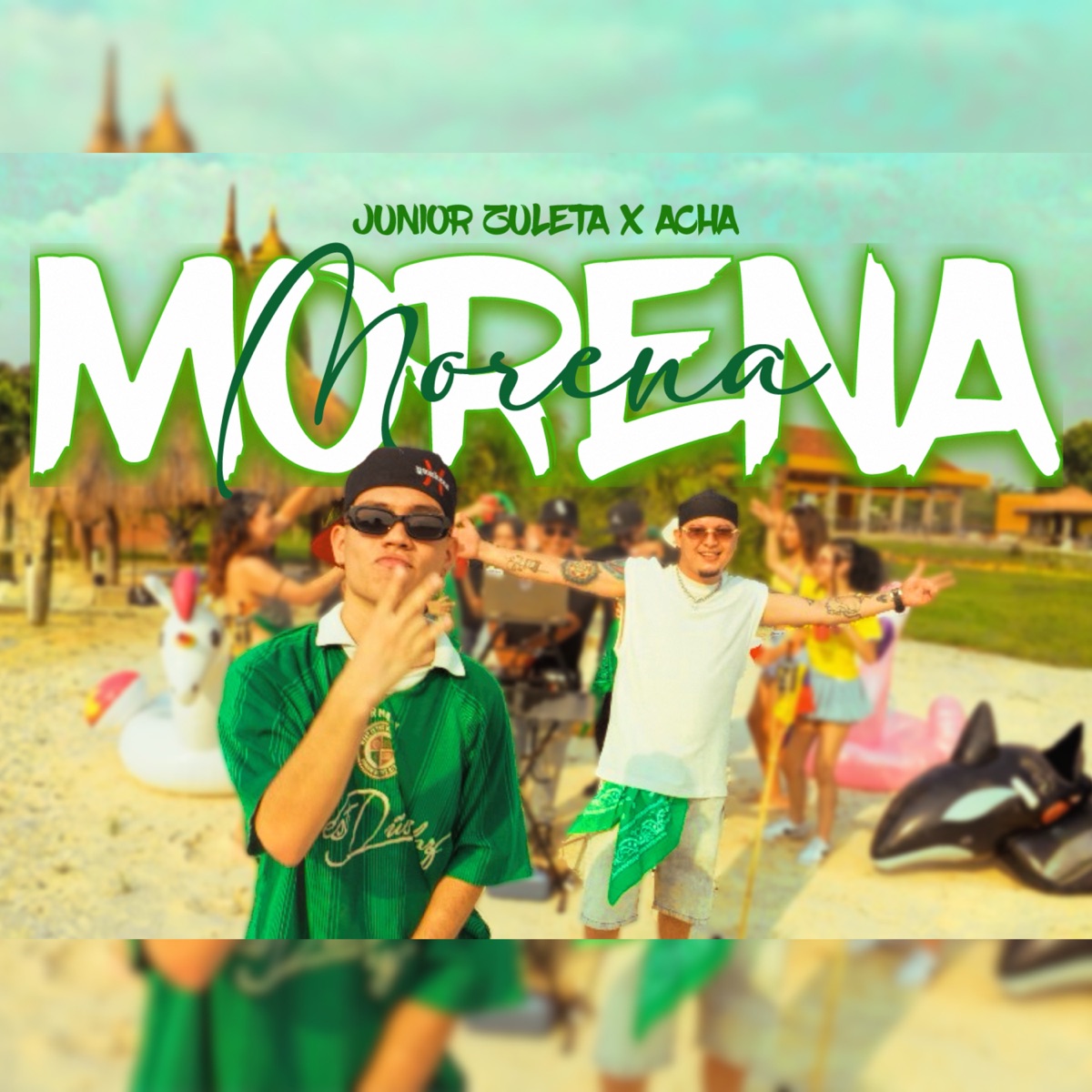 Morena - Single by Junior Zuleta & Acha album cover