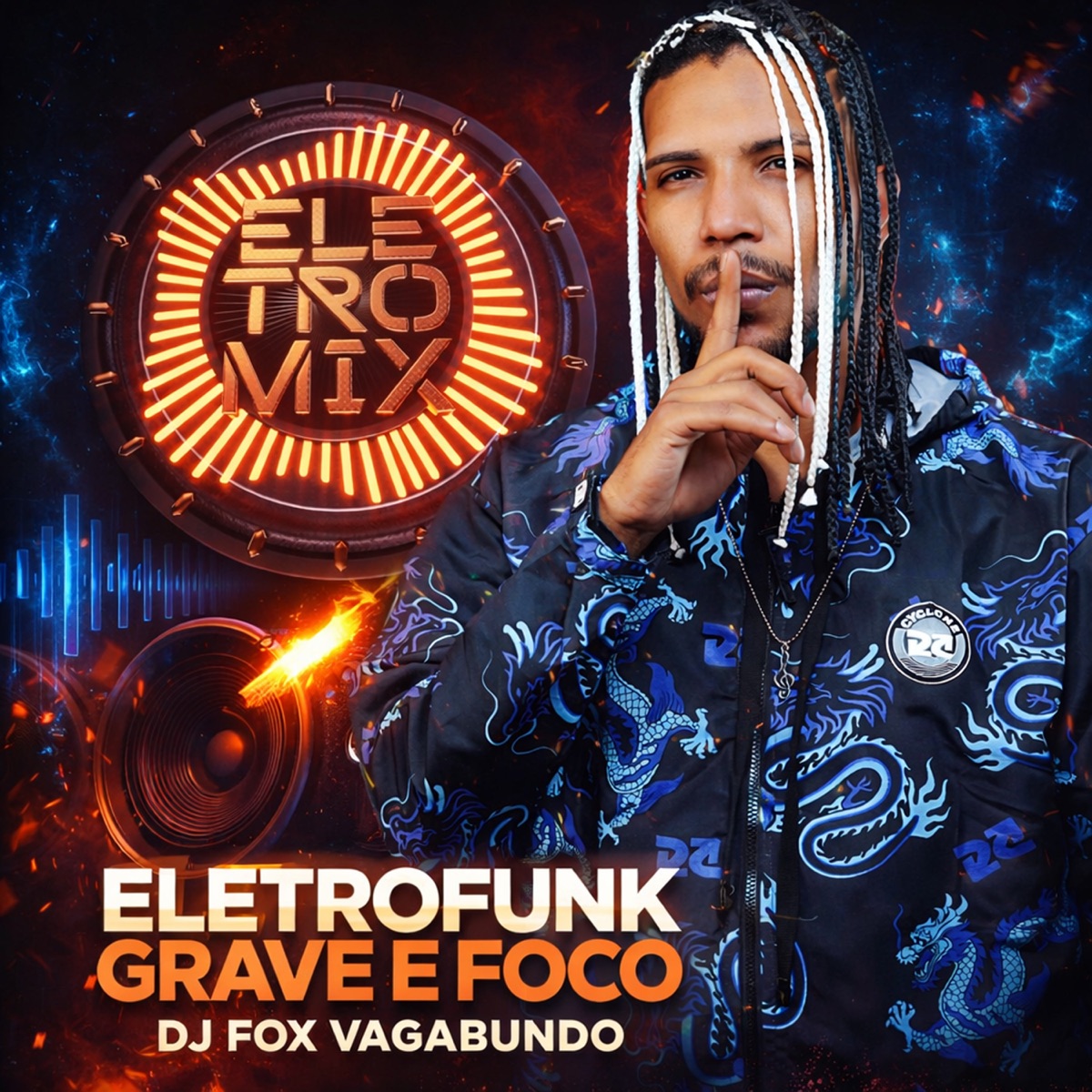 ELETROFUNK GRAVE E FOCO - Single by Dj Fox Vagabundo & Eletromix album cover