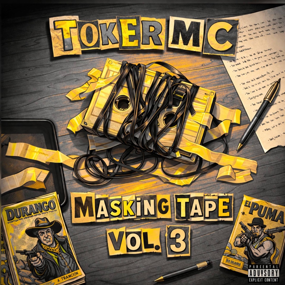 Masking Tape Vol. III, Pt. 1 - EP by Toker MC Oficial album cover