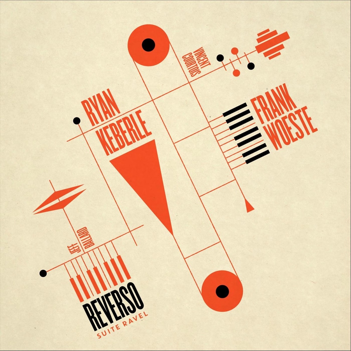 Reverso - Suite Ravel (feat. Jeff Ballard & Vincent Courtois) by Ryan Keberle & Frank Woeste album cover