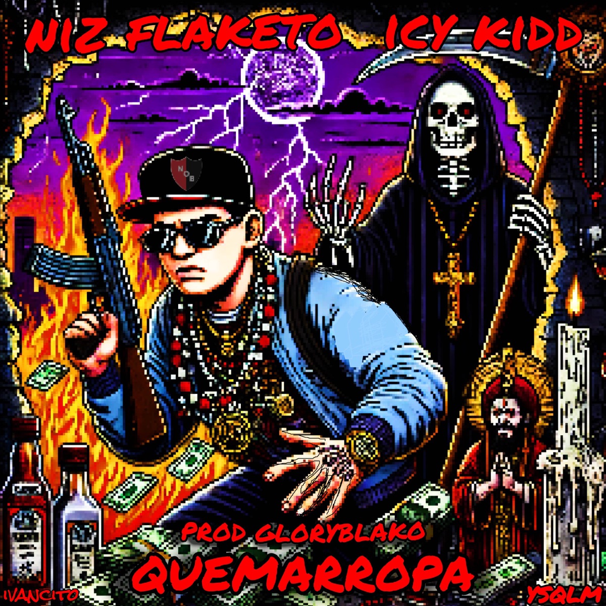 Quema Ropa (feat. gloryblako & Icy kidd) - Single by niz flaketo album cover