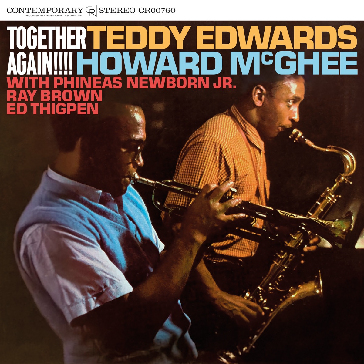 Together Again!!!! (Remastered 2024) [feat. Phineas Newborn Jr., Ed Thigpen & Ray Brown] by Teddy Edwards & Howard McGhee album cover