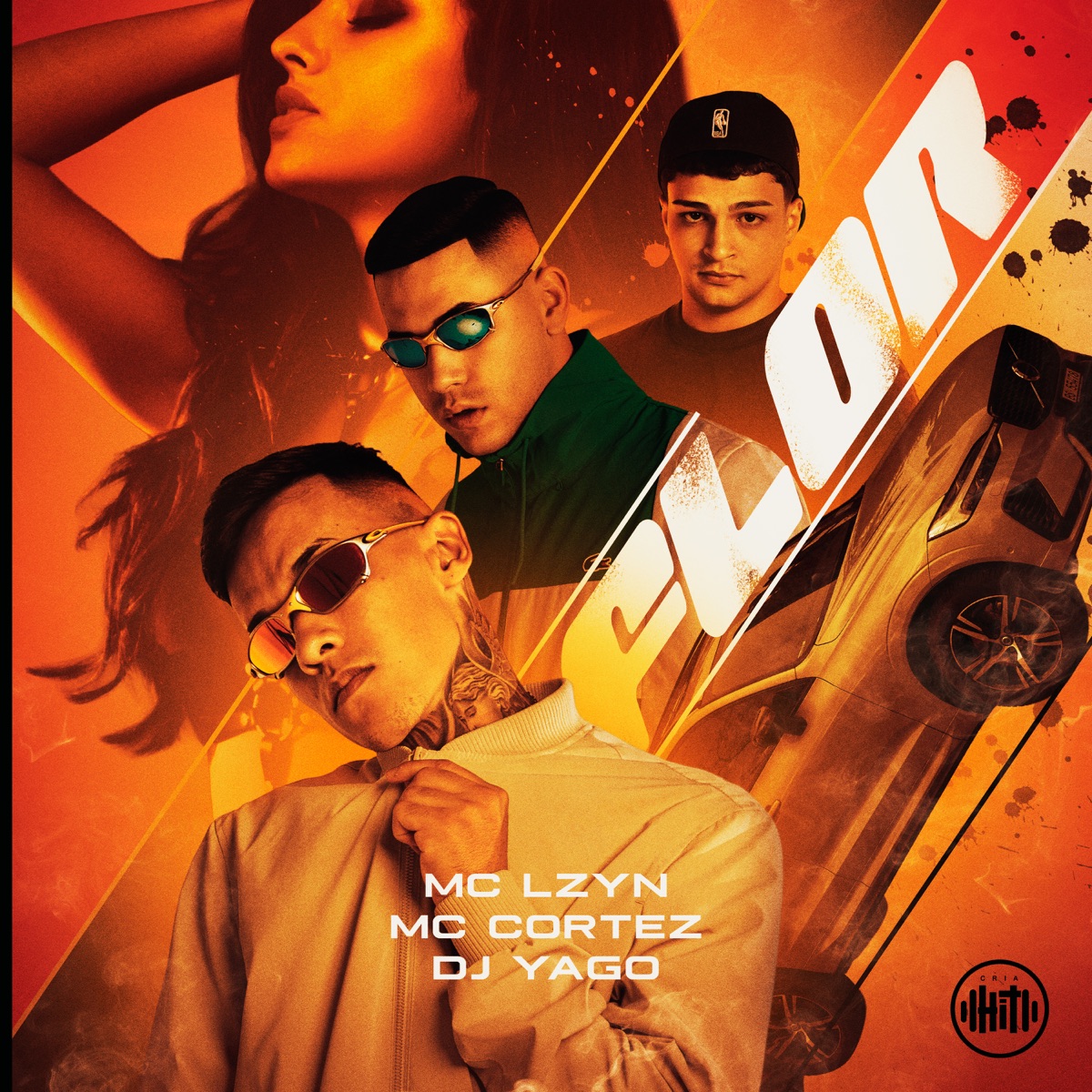 Flor (feat. MC Cortez & Dj Yago) - Single by Mc Lzyn album cover