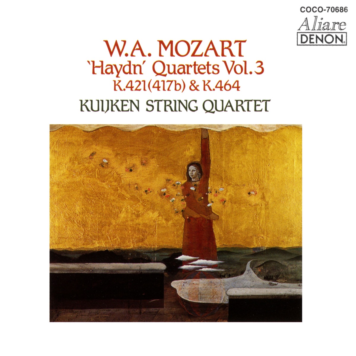 W. A. Mozart: "Haydn" Quartets Vol. 3 K. 421 (417b) & K. 464 by Kuijken String Quartet album cover