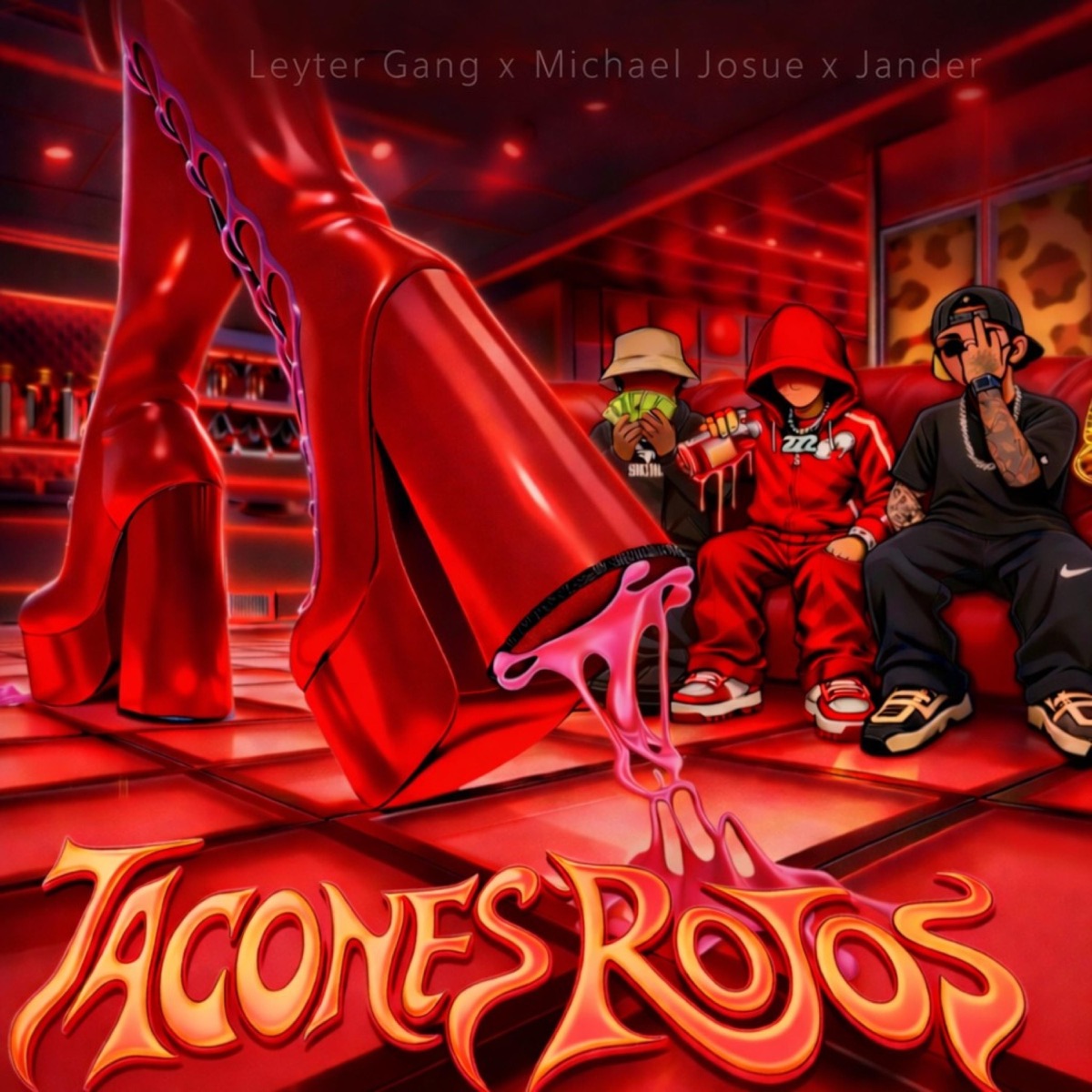 Tacones rojos (feat. Michael Josue, Leyter Gang & Jander) - Single by Tendencia Urbana EC album cover