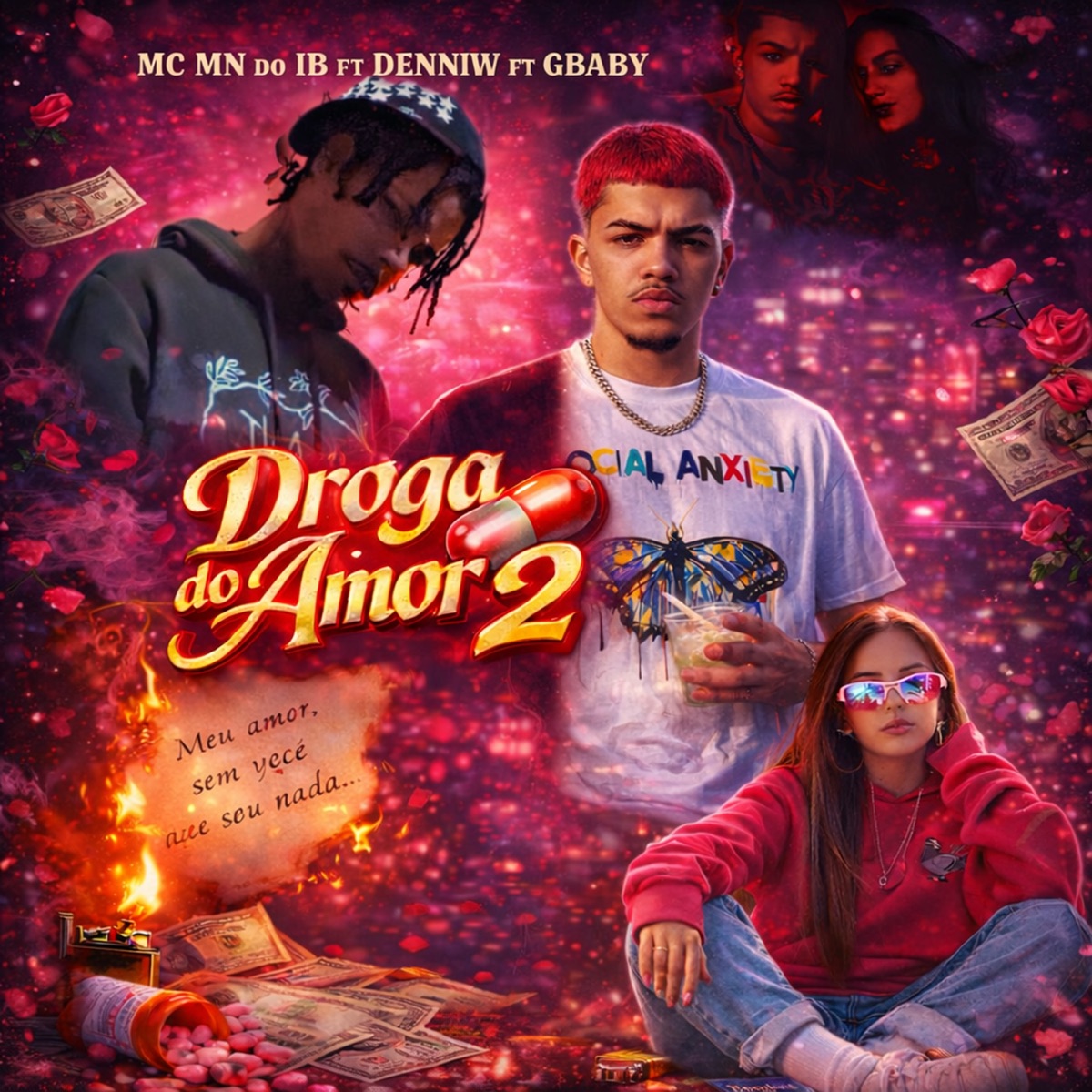 Droga do Amor 2 (feat. Denniw & Gbaby) - Single by MC Mn do IB album cover