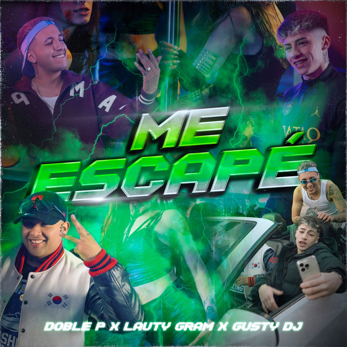 Me Escapé - Single by DobleP, Lauty Gram & Gusty dj album cover