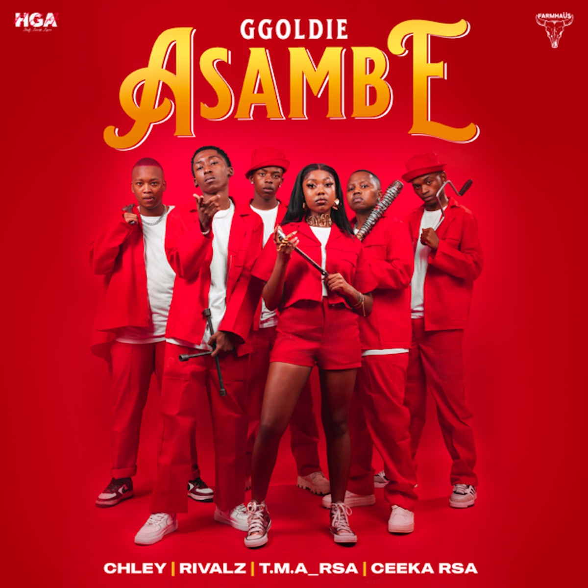 Asambe (feat. T.M.A_Rsa, RIVALZ, Ceeka RSA & Chle) - Single by Ggoldie album cover
