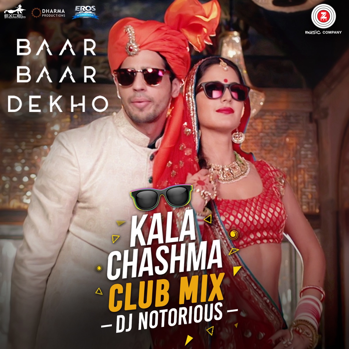 Kala Chashma Club Mix DJ Notorious - Single by Prem & Hardeep, Badshah, DJ Notorious & Kumaar album cover