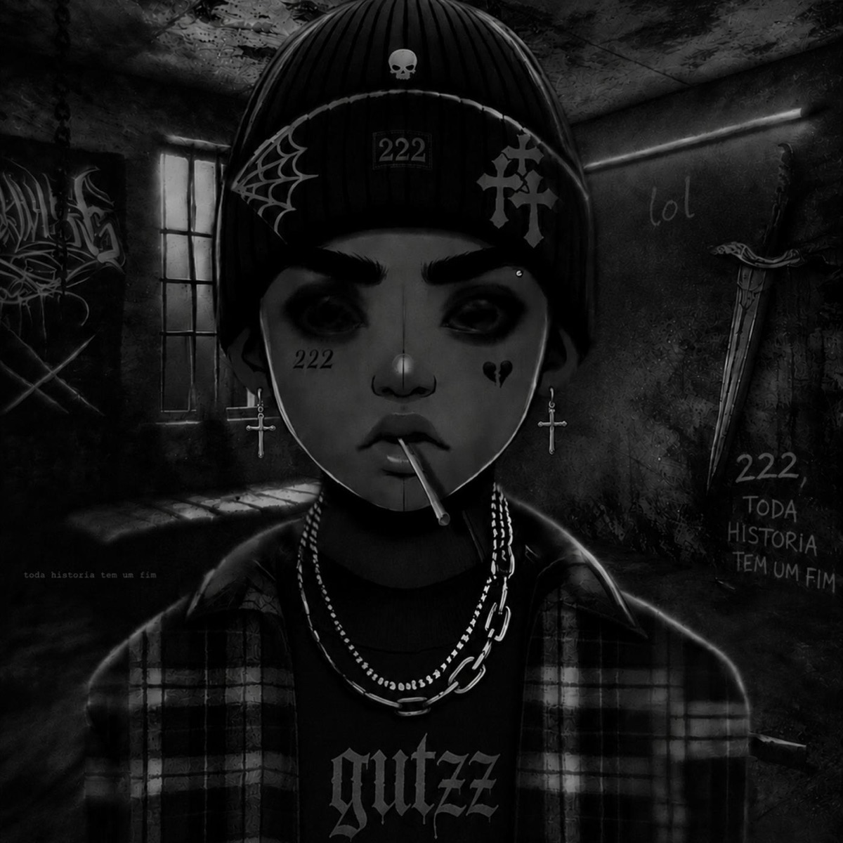 x222. toda historia tem um fim? - 2k23 by lolgutzz, Gutzz, GHOSTLINE$ & 222Wav album cover