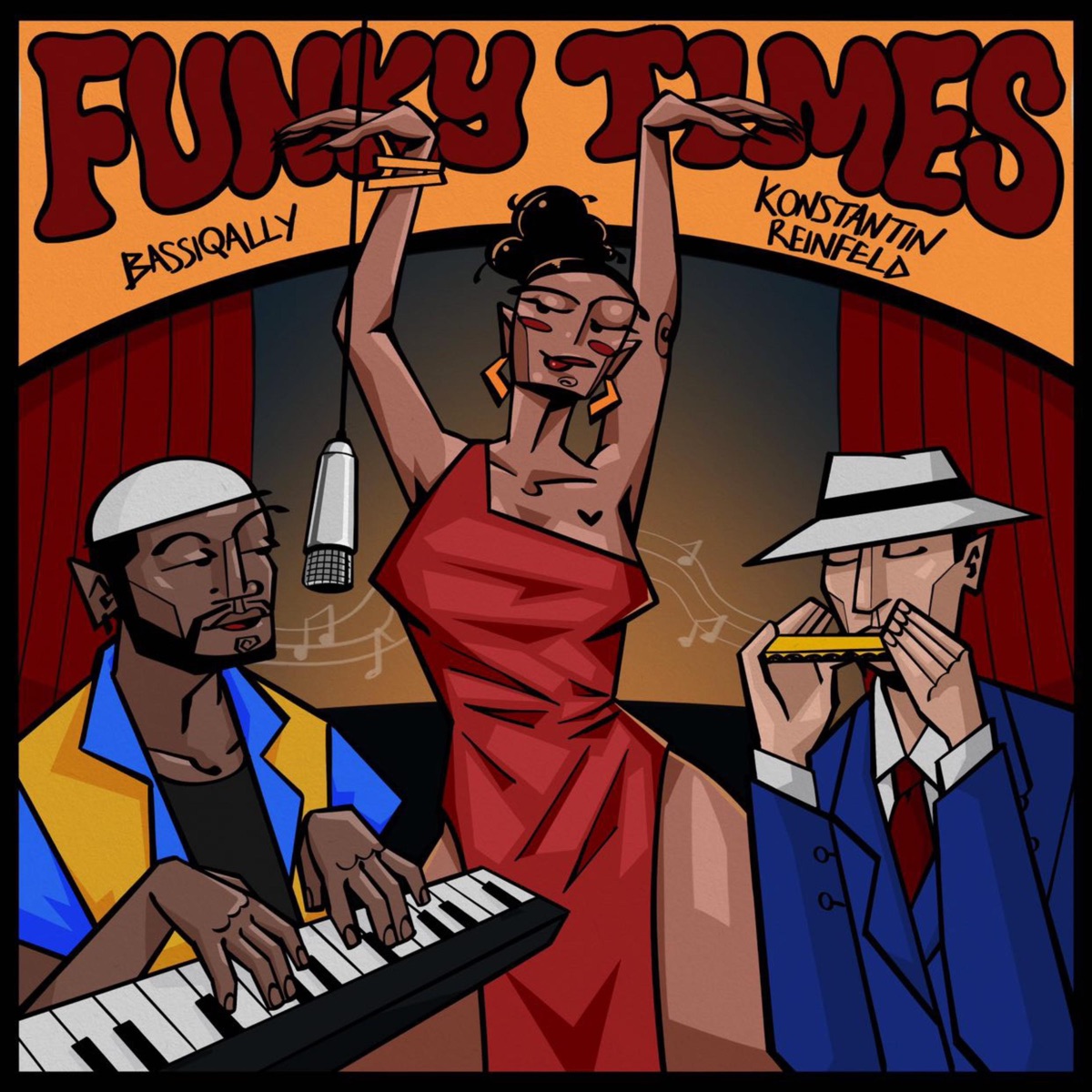 funky times - Single by Bassiqally & Konstantin Reinfeld album cover