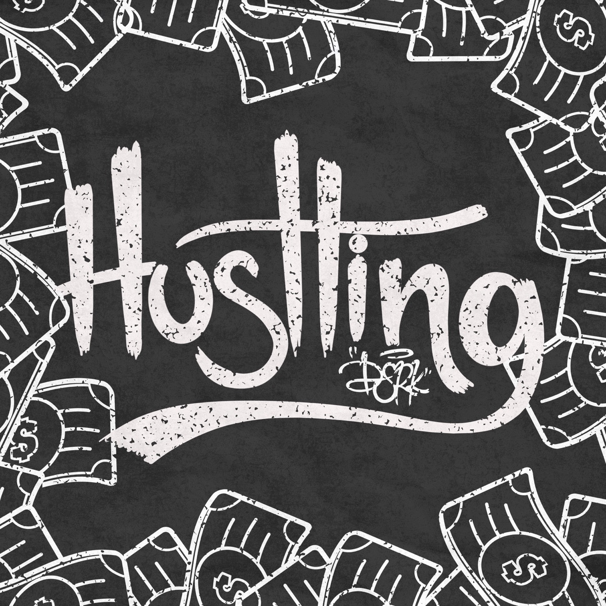 Hustling (feat. Tachi MX & BxXter) - Single by Gabriel DS, Esron DS & Daniel Cxdenx album cover