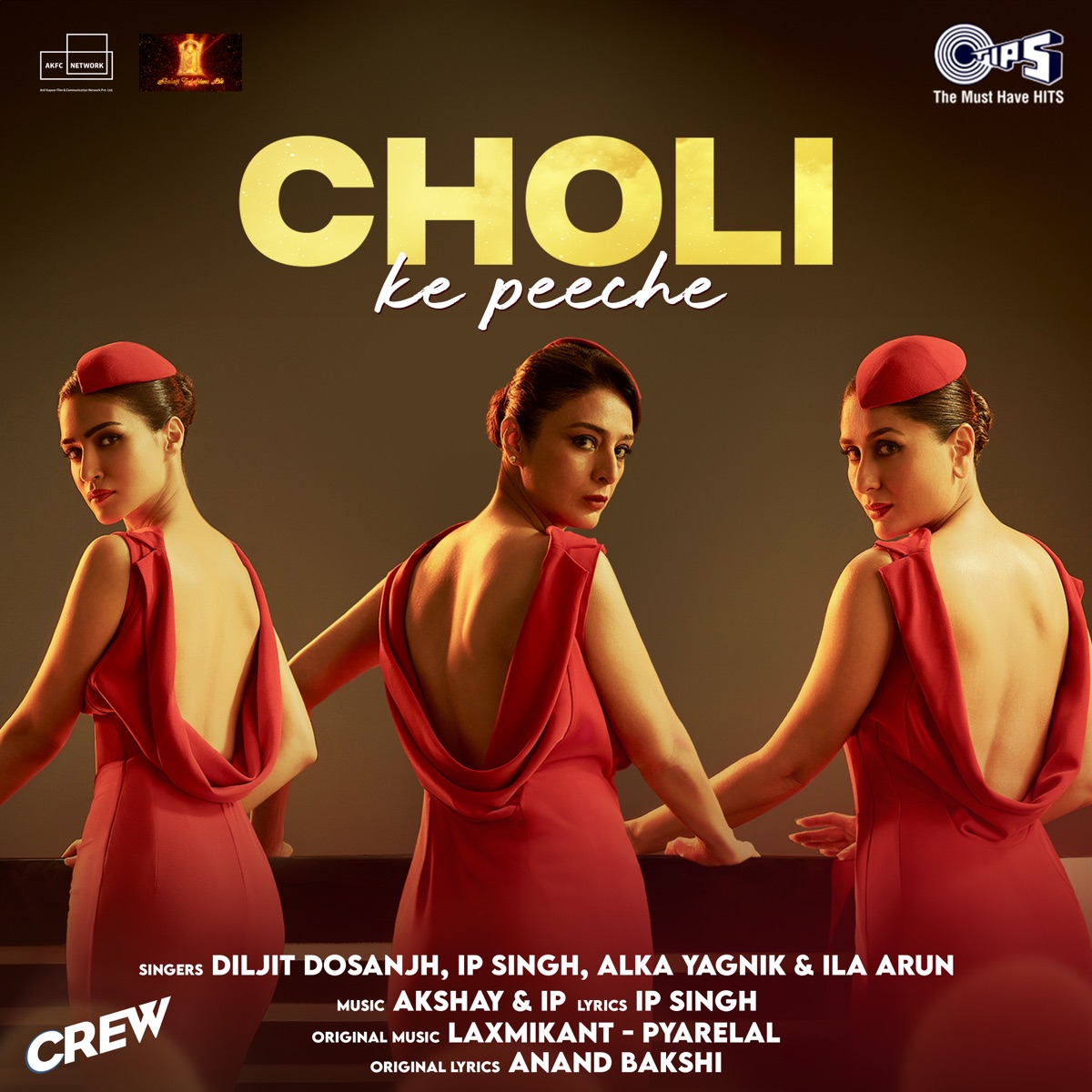 Choli Ke Peeche (From "Crew") - Single by Diljit Dosanjh, Alka Yagnik & Ila Arun album cover