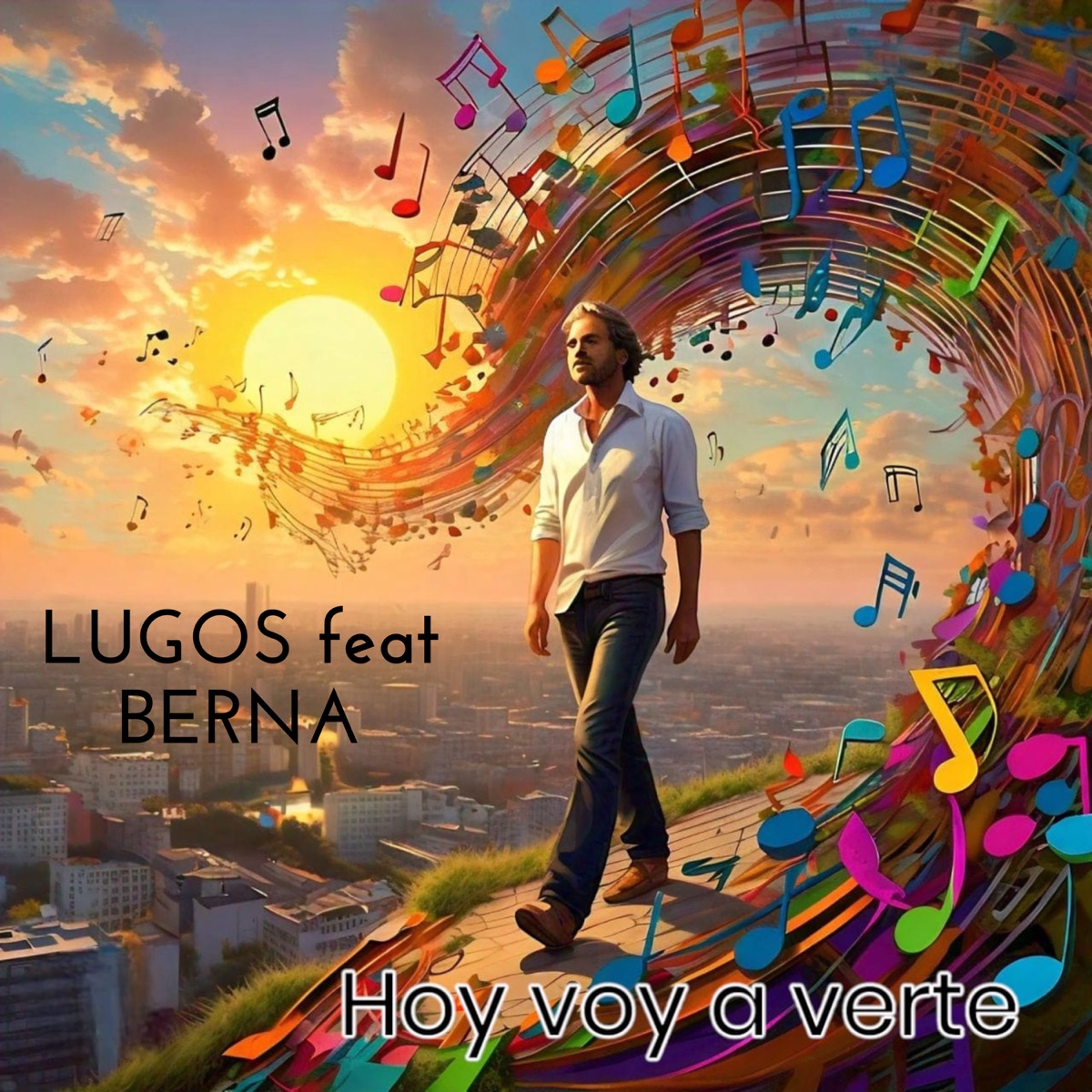 Hoy voy a verte (feat. BERNA) - Single by LUGOS album cover