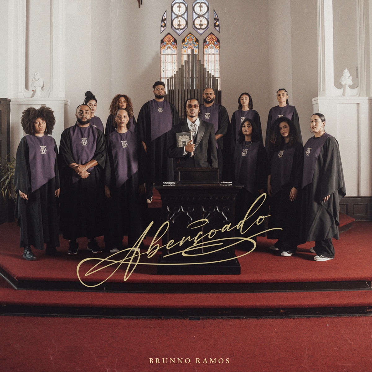 Abençoado - Single by Brunno Ramos, ONE Service & Skinny Beats album cover