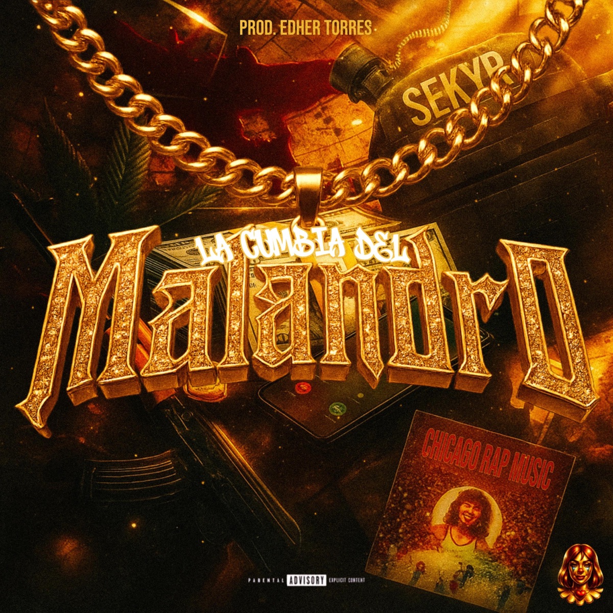 LA CUMBIA DEL MALANDRO - Single by SEKYR & Edher Torres album cover
