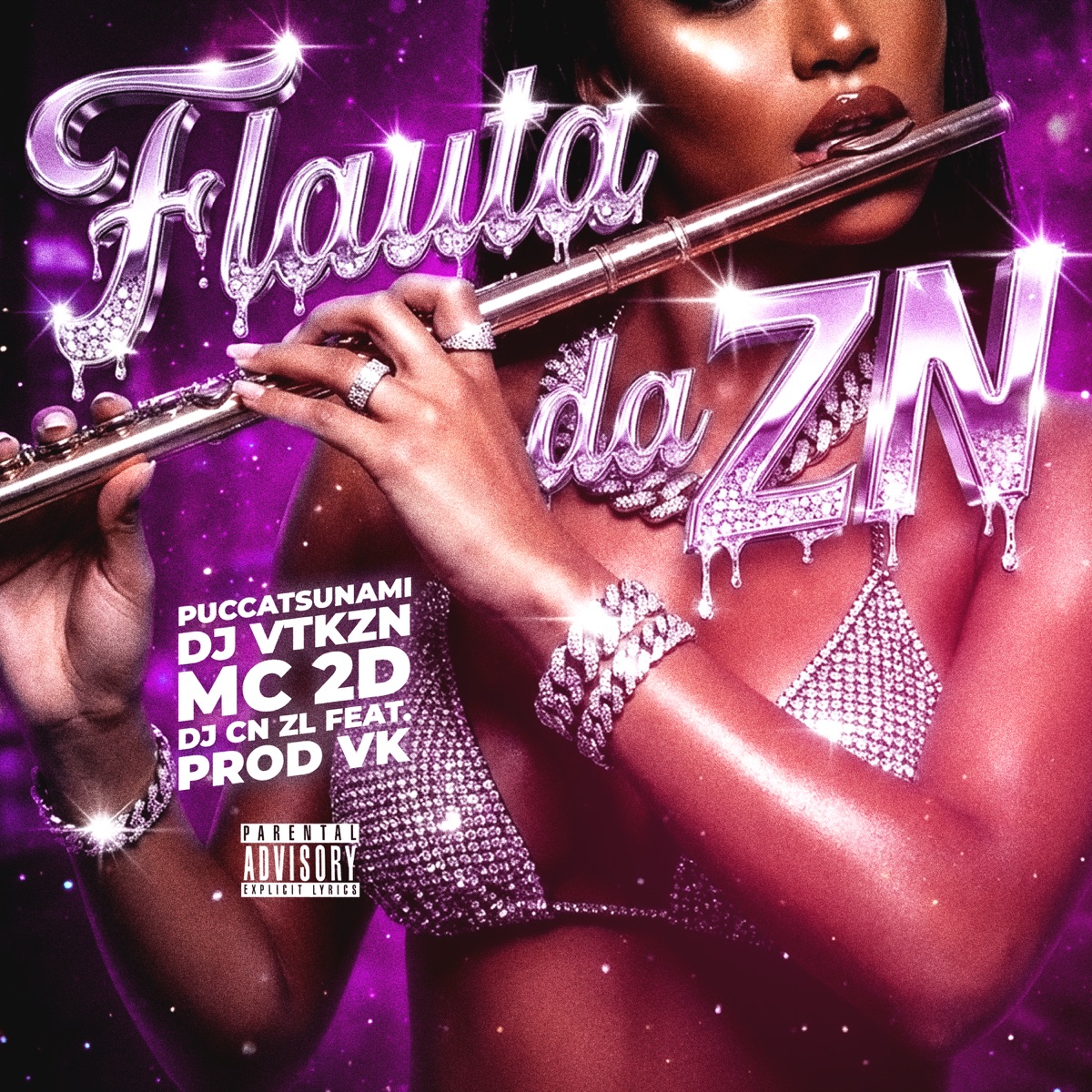 FLAUTA DA ZN - Single by Puccatsunami, DJ VTKZN, MC 2D & DJ CN ZL album cover