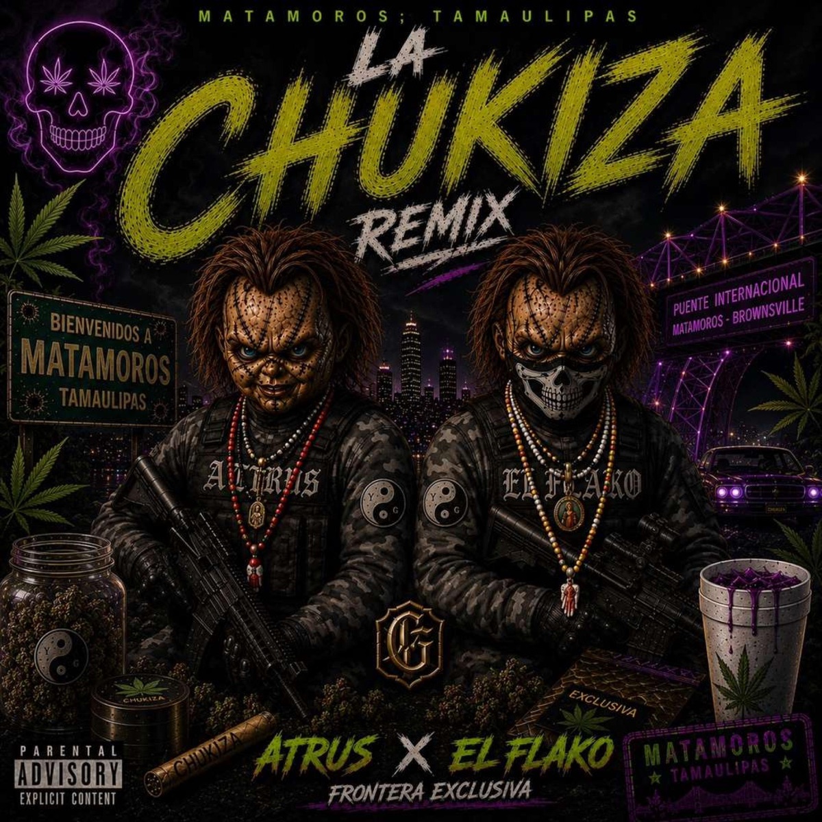 LA CHUKIZA V2 (feat. EL FLAKO FRONTERA EXCLUSIVA) - Single by Atirus album cover