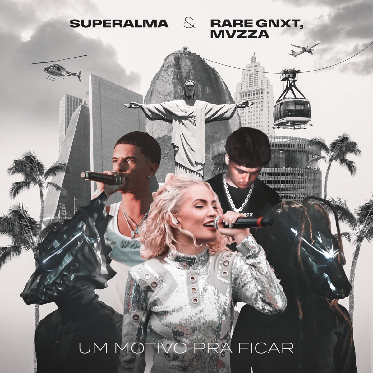 Um Motivo Pra Ficar - Single by SUPERALMA, Rare Gnxt & Mvzza album cover