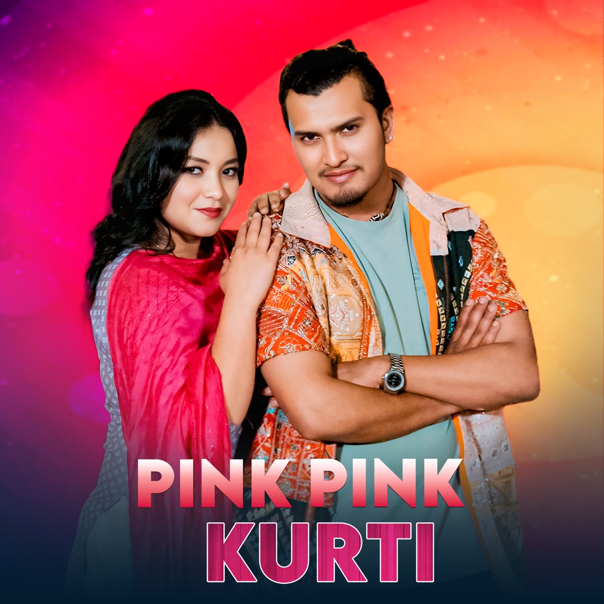 Pink Pink Kurti - Single by Aakash Aaku & Simran Pariyar album cover