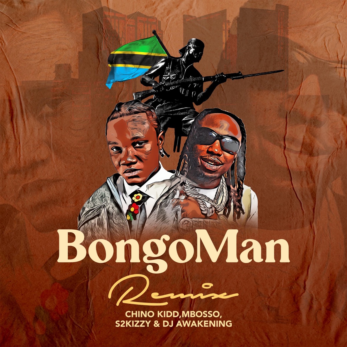 Bongoman (Remix) [feat. Dj Awakening & S2Kizzy] - Single by Chino Kidd & Mbosso album cover