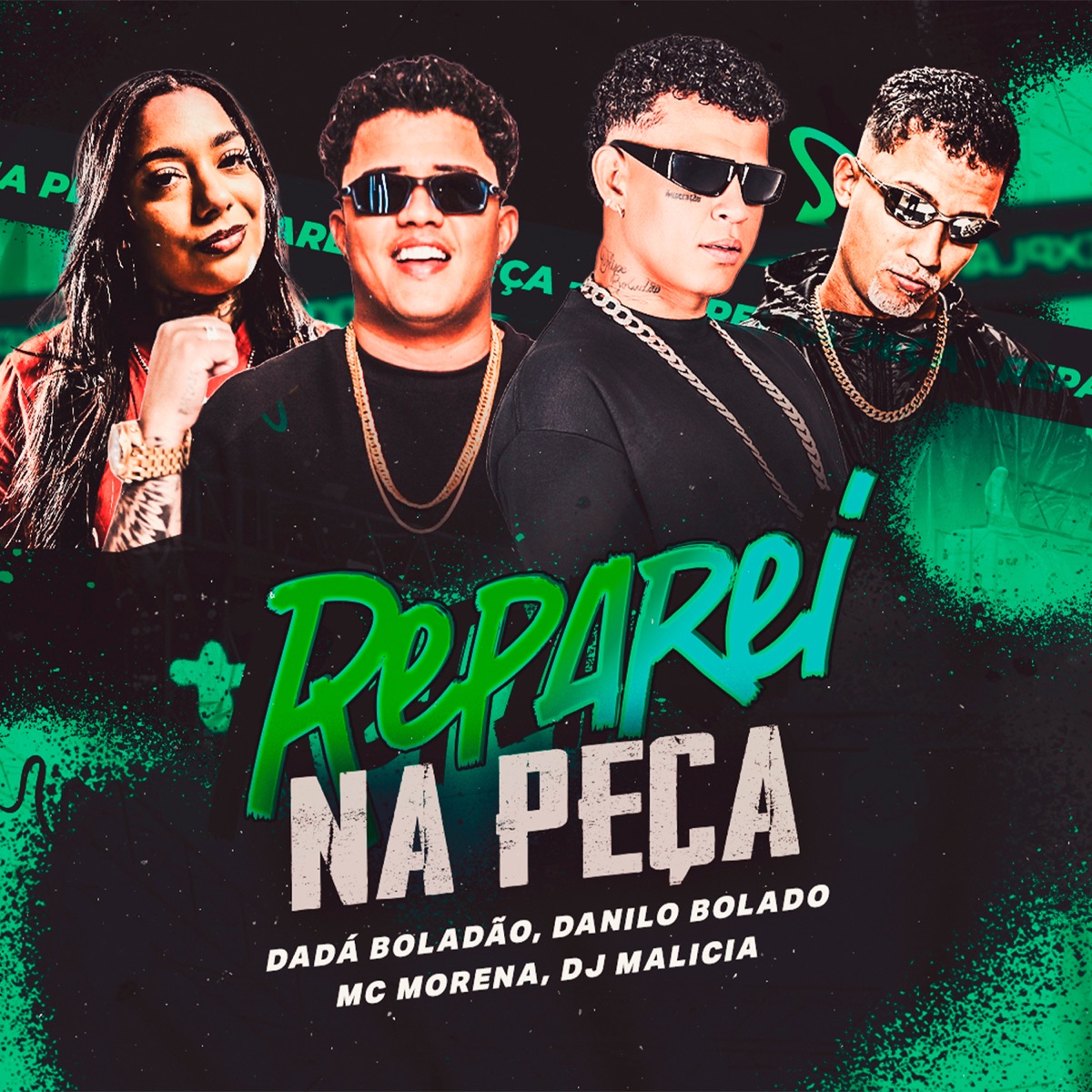 Reparei na Peça - Single by Dadá Boladão, MC MORENA & Danilo Bolado album cover