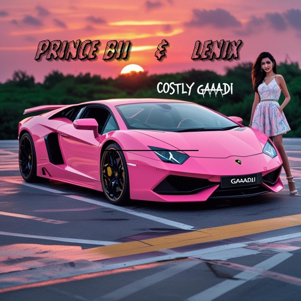 COSTLY GAADI (Afrobeats / Urbankiz) (feat. Lenix) - Single by Prince Bii album cover