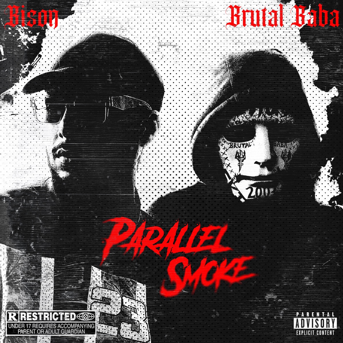 PARALLEL SMOKE by BISON & BRUTAL BABA album cover