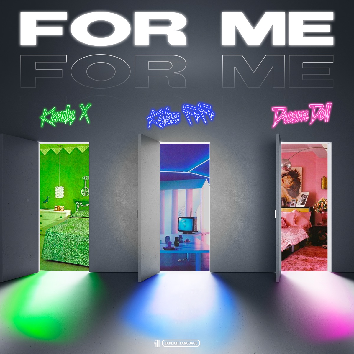 For Me (Remix) [feat. DreamDoll & Kalan.frfr] - Single by KendyX album cover